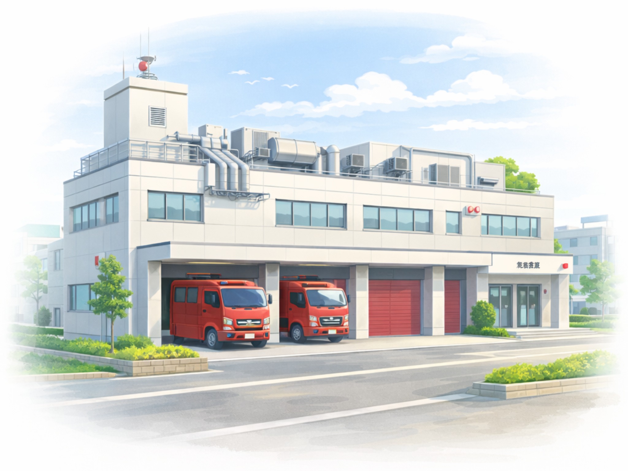 消防本部空調設備改修のイメージ