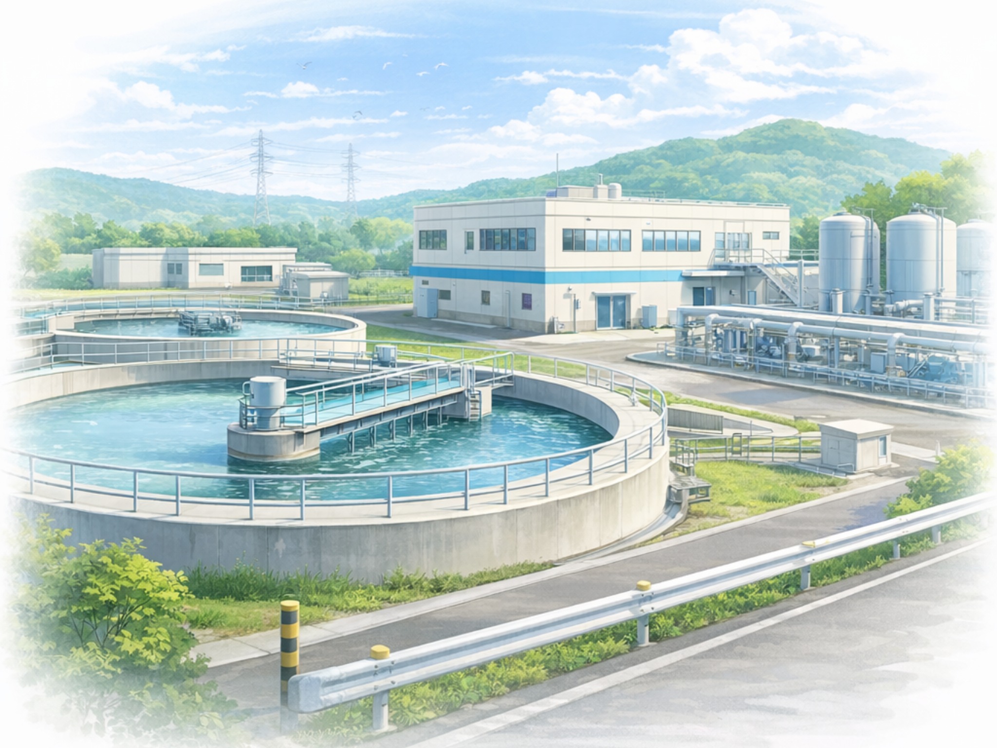 汚水処理施設関連業務のイメージ